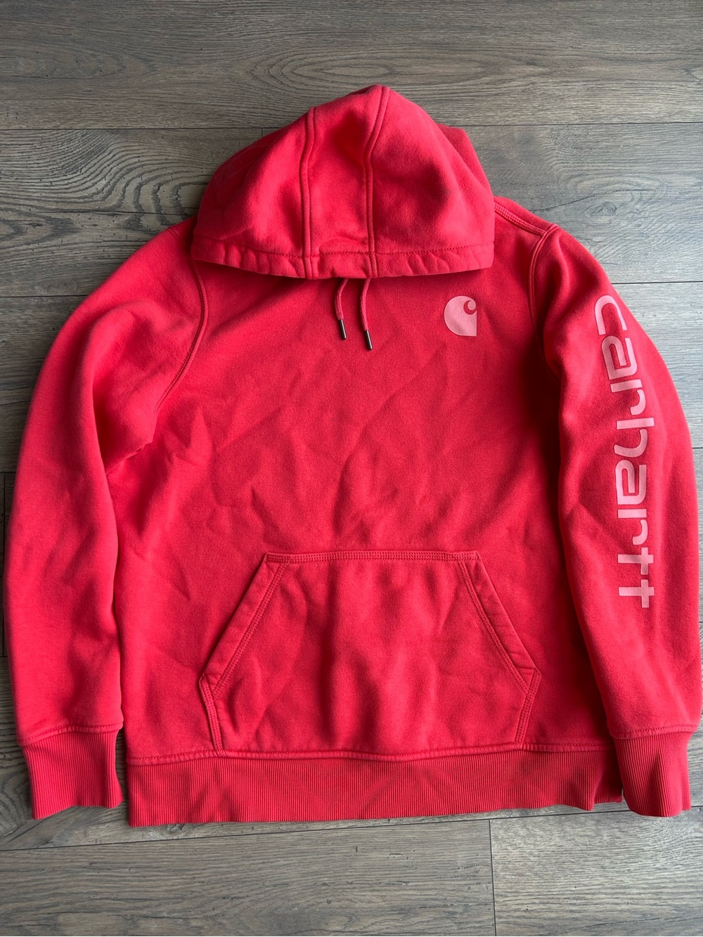 Carhartt Red Logo Pullover Hoodie
